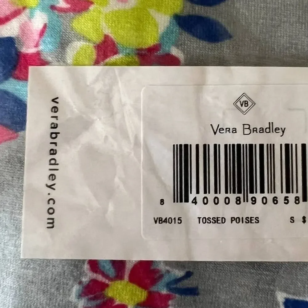 VERA BRADLEY Tossed Posies Cadence Essential Tee w/ Tags, Small - Picture 7 of 9